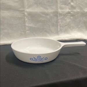 Corning Ware Blue Cornflower Skillet Sauce Pan Vintage